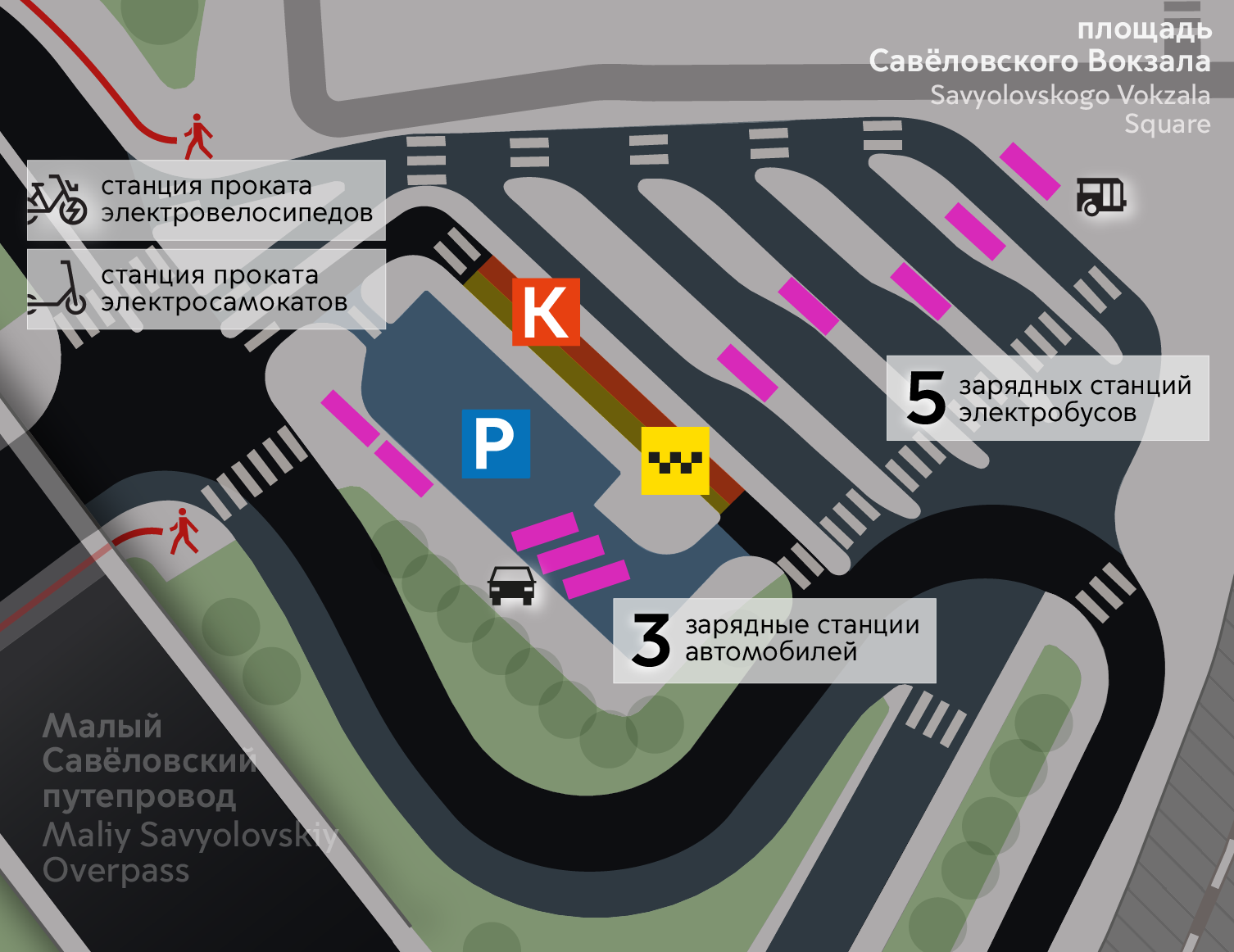 Парковка в районе вокзала