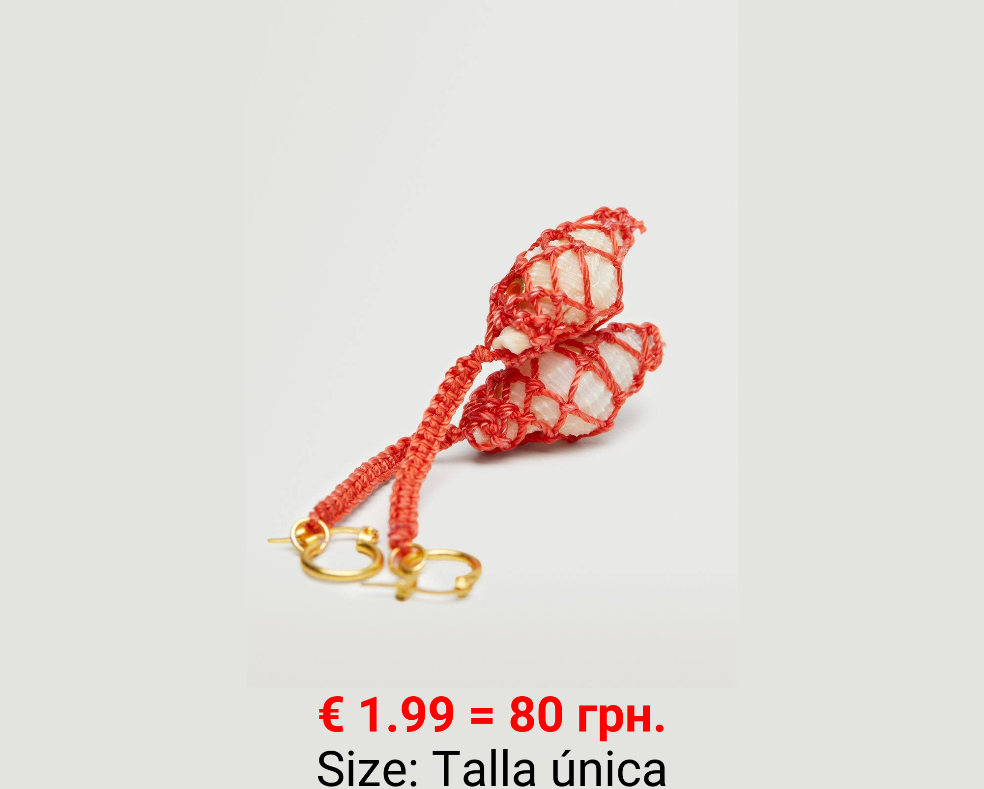 Pendientes colgantes concha