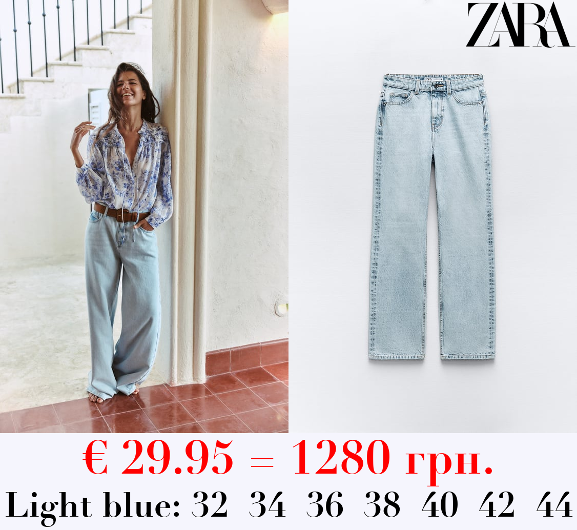 Z1975 STRAIGHT-FIT HIGH-WAIST FULL LENGTH JEANS