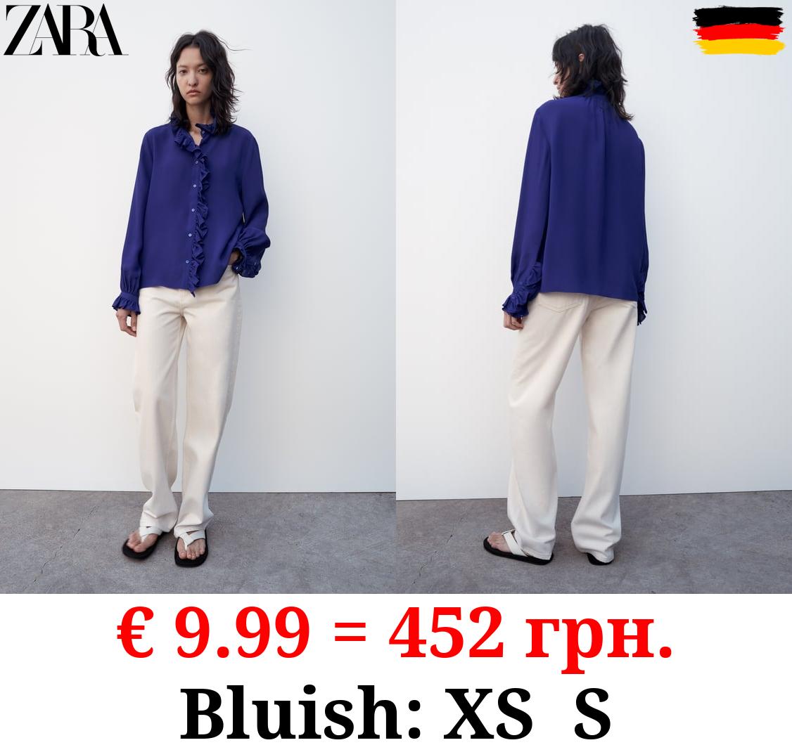 ZW COLLECTION FLOWING RUFFLED BLOUSE