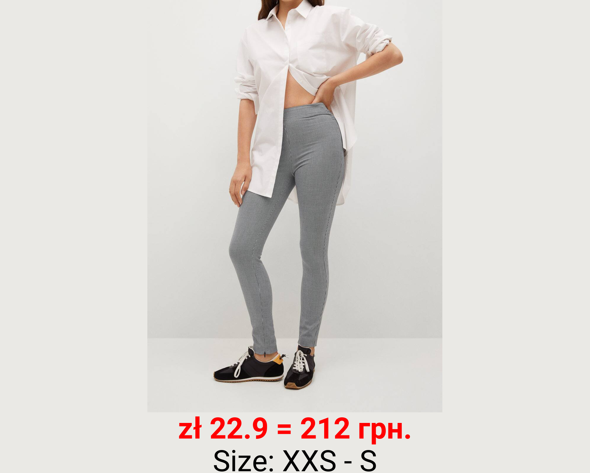 Leggings algodón cremallera 