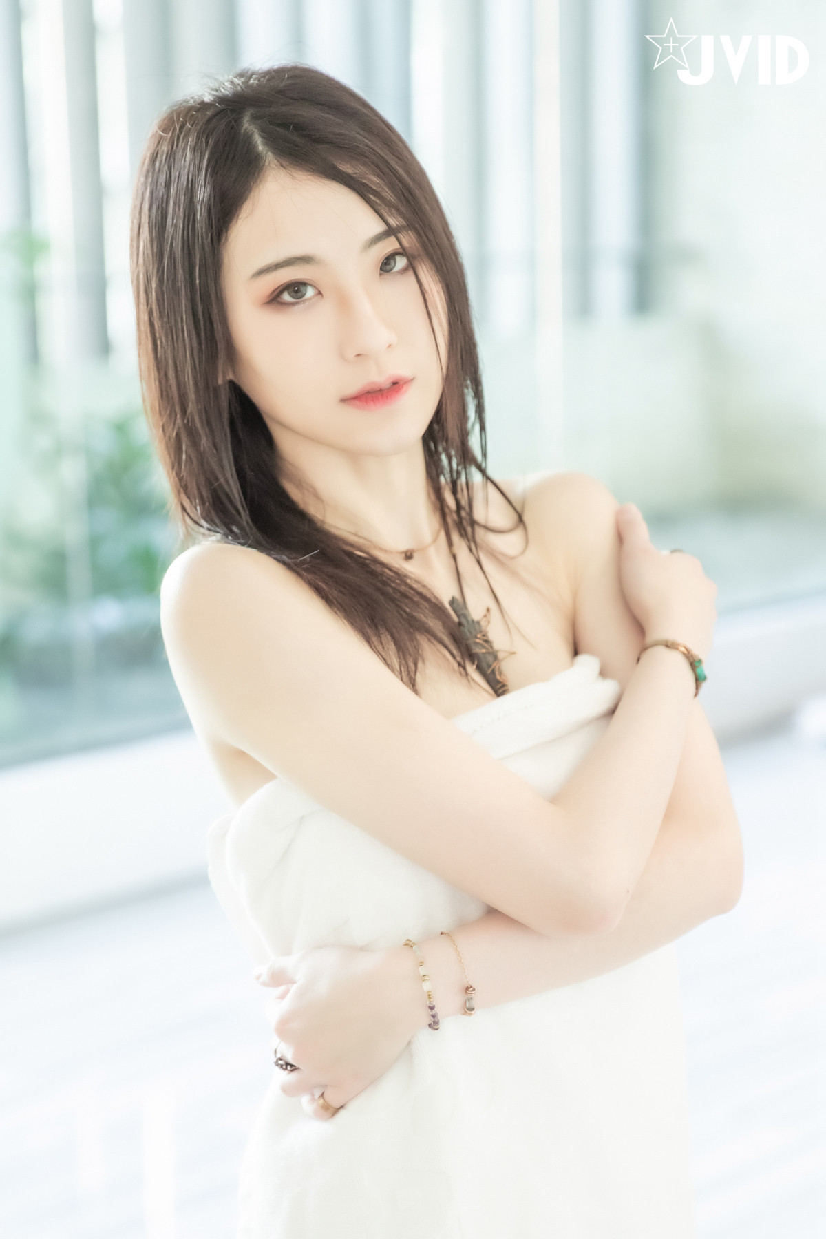JVID精品 雪白美乳「阿黎」濕身、淋浴、裸泡無遮掩全露！ 8