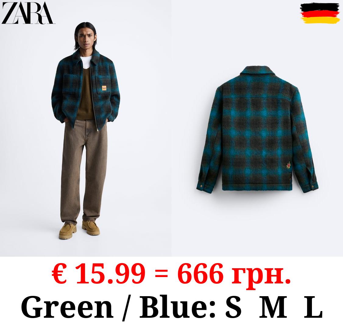 CHECK OVERSHIRT WITH ZIP