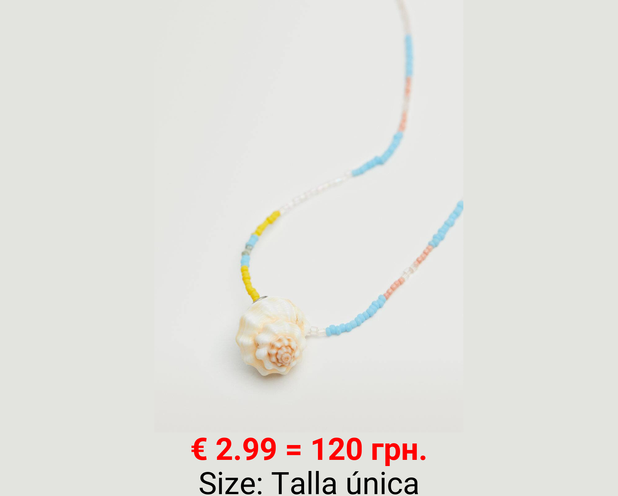 Collar colgante concha