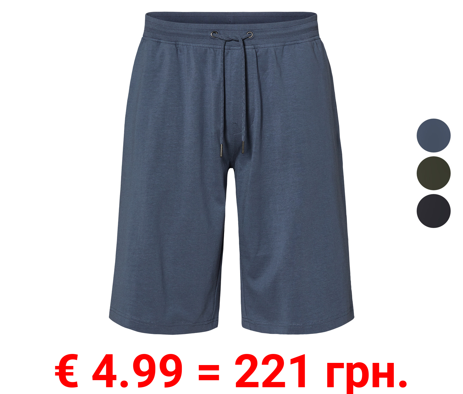 LIVERGY® Herren Bermuda aus bequemer Heavy-Jersey-Qualität