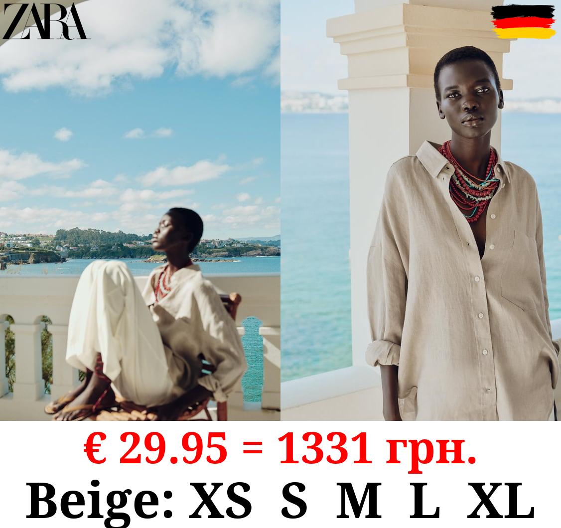 100% LINEN BASIC SHIRT