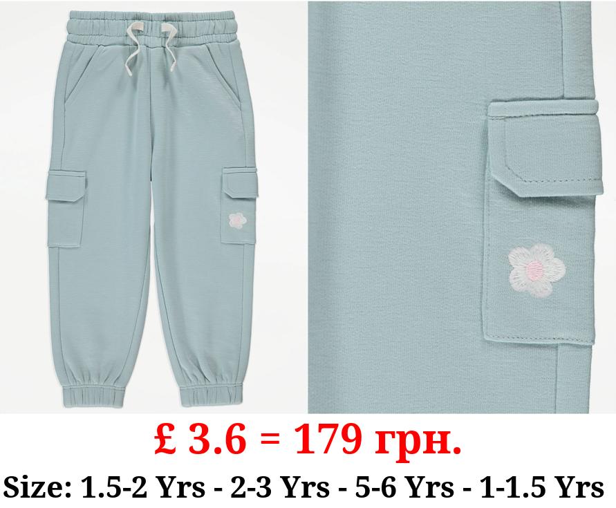 Sage Green Cargo Joggers