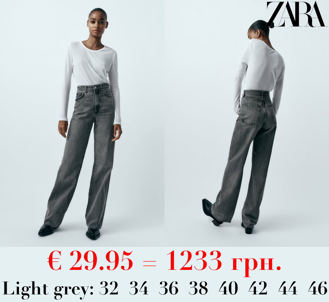 TRF HIGH-RISE WIDE-LEG JEANS