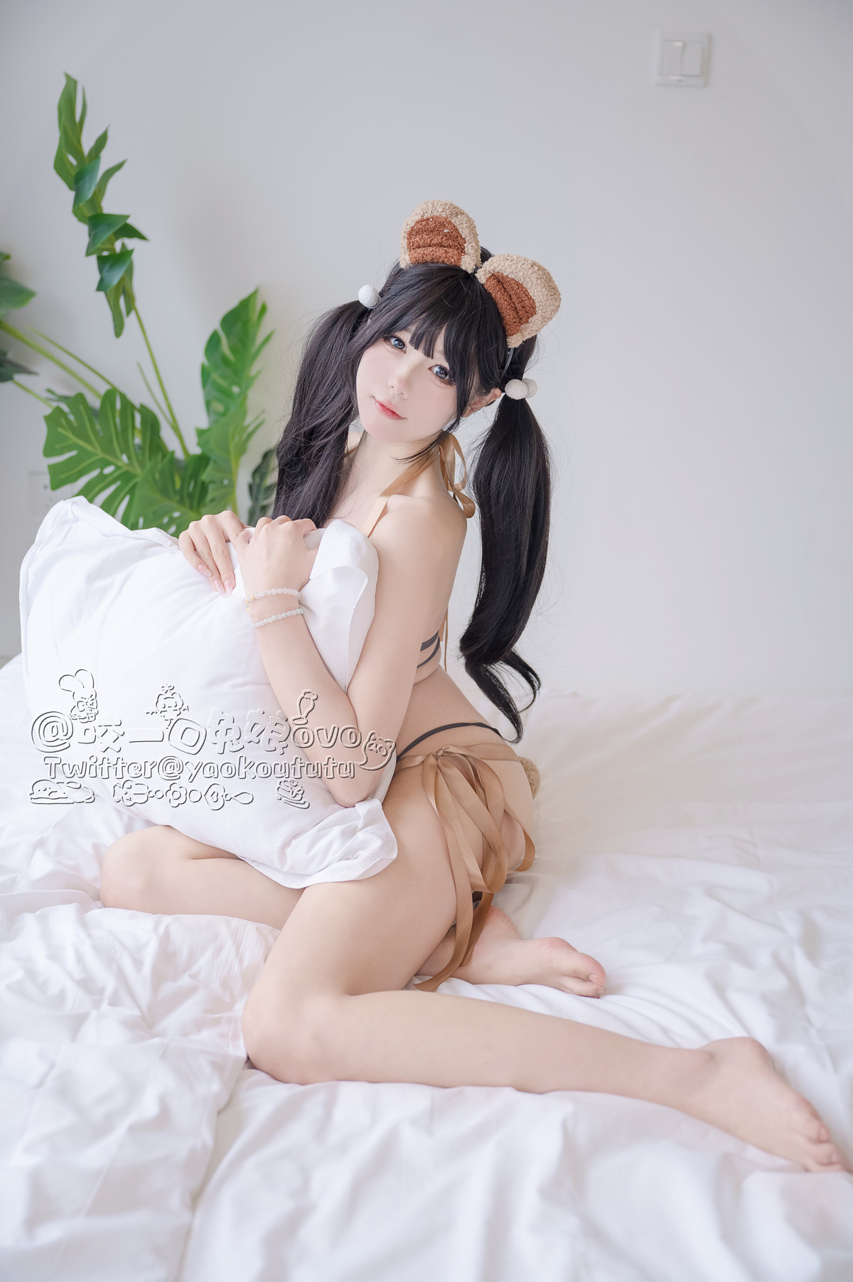 Cosplay 黏黏团子兔 小熊睡衣 3