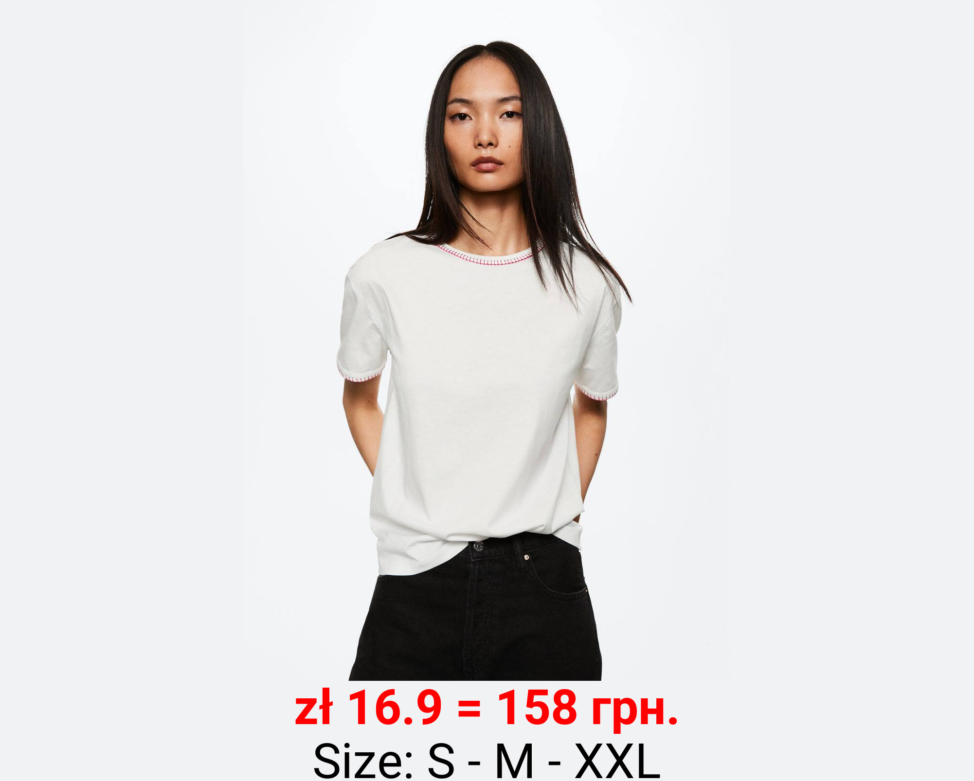 Camiseta algodón bordados