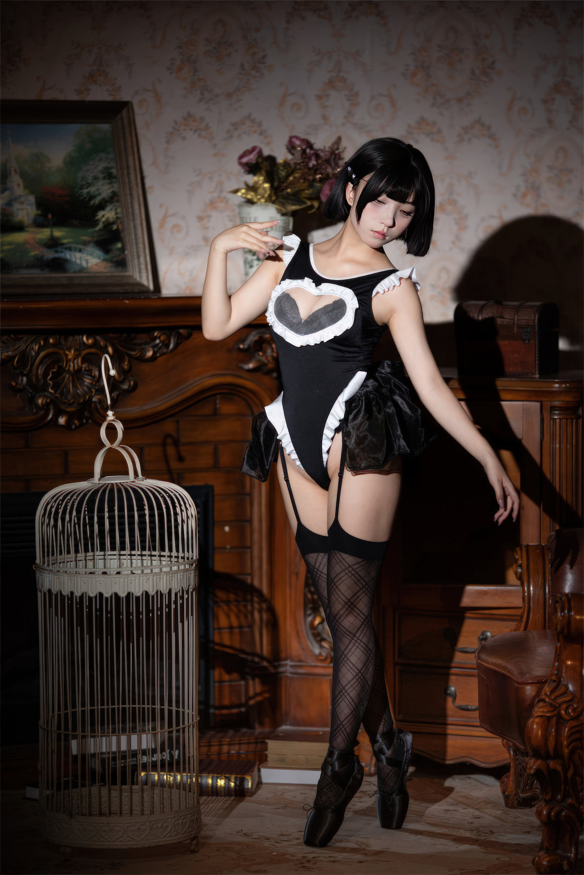 Cosplay 花铃 马戏团芭蕾 吊带袜高叉 39