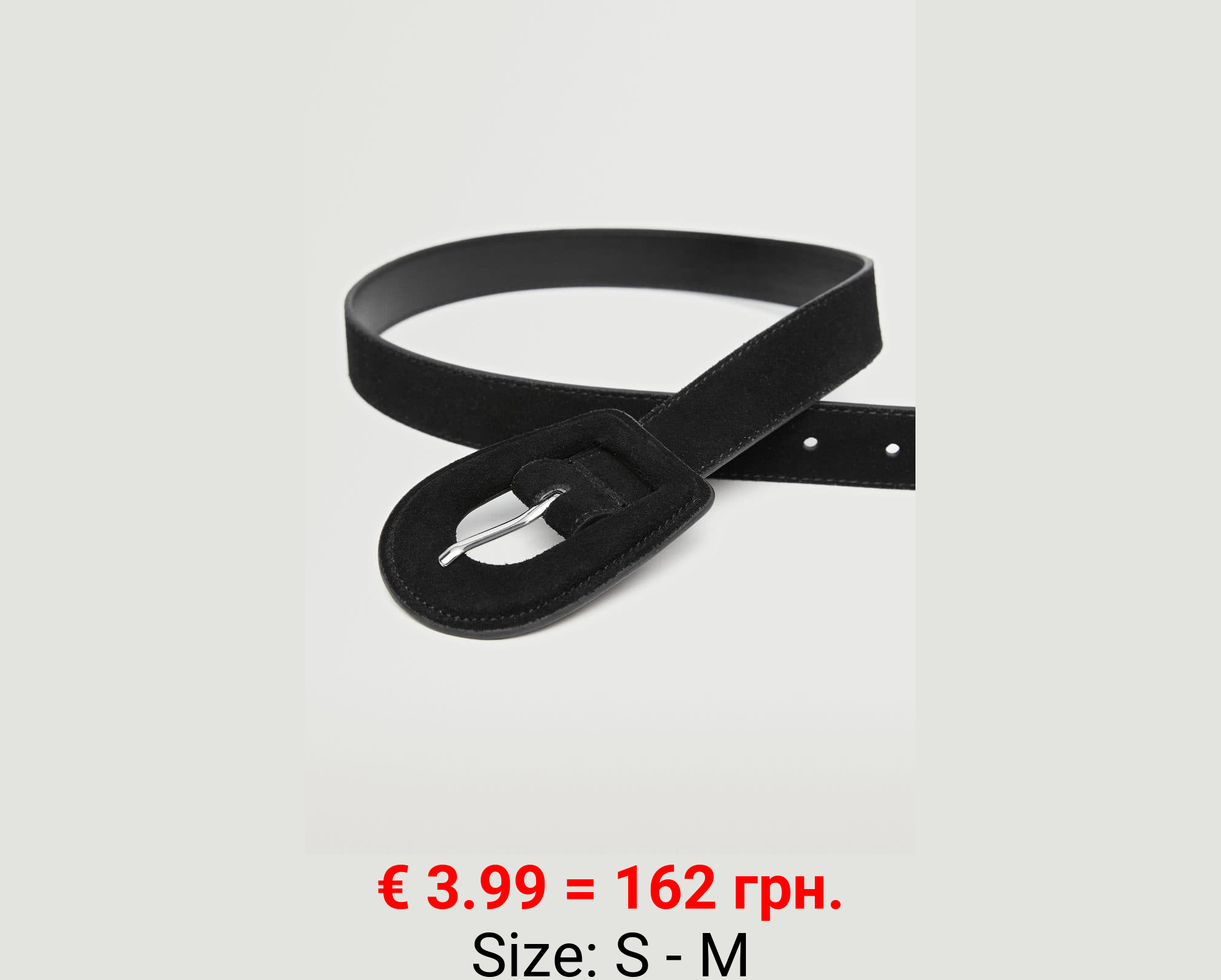 Cinturón piel maxi hebilla