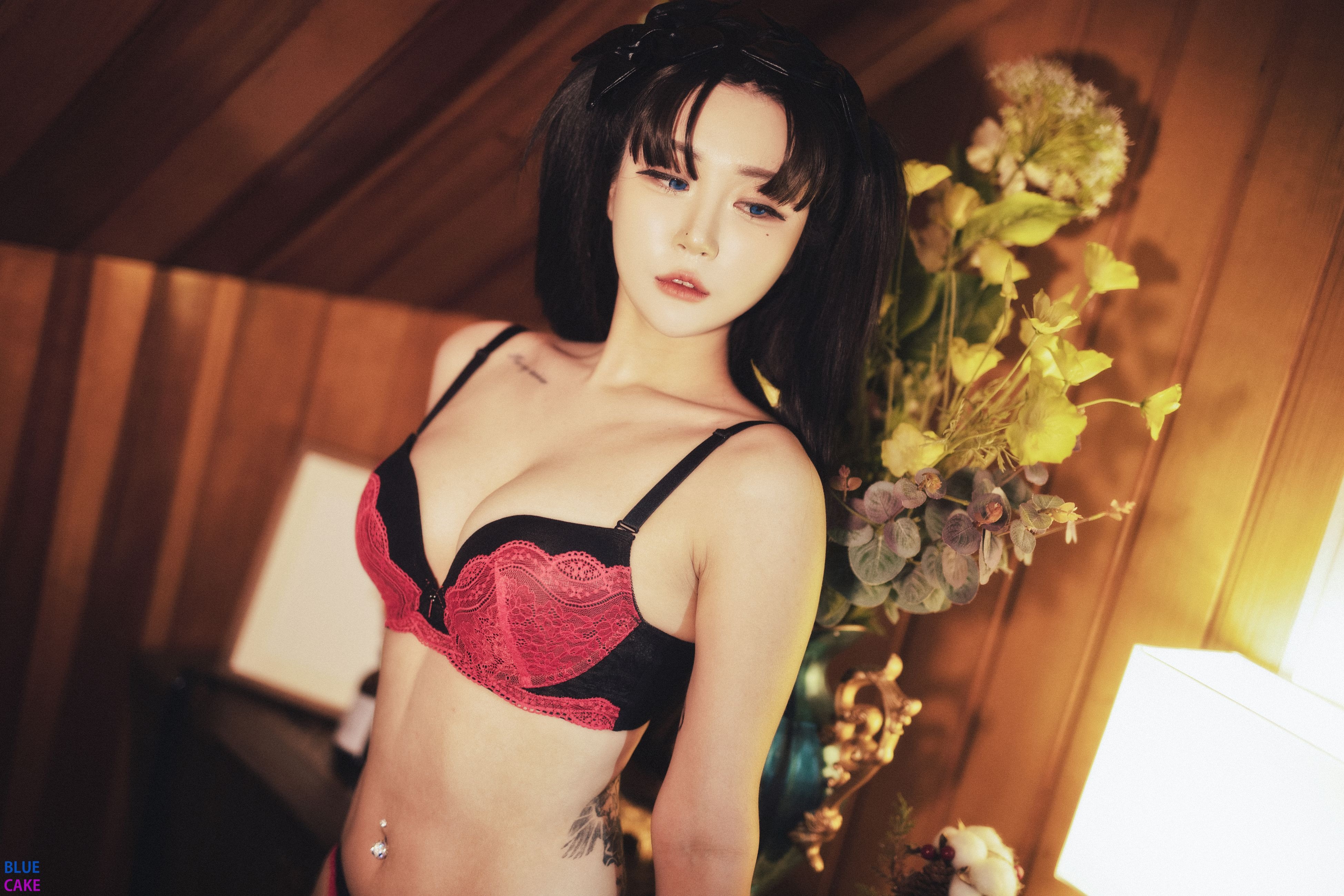 Bomi (보미) - NO.015 [BLUECAKE] &Zia (지아) Fate Saber x Thosaka Rin -Lingerie ver [128P-1.65GB] 48