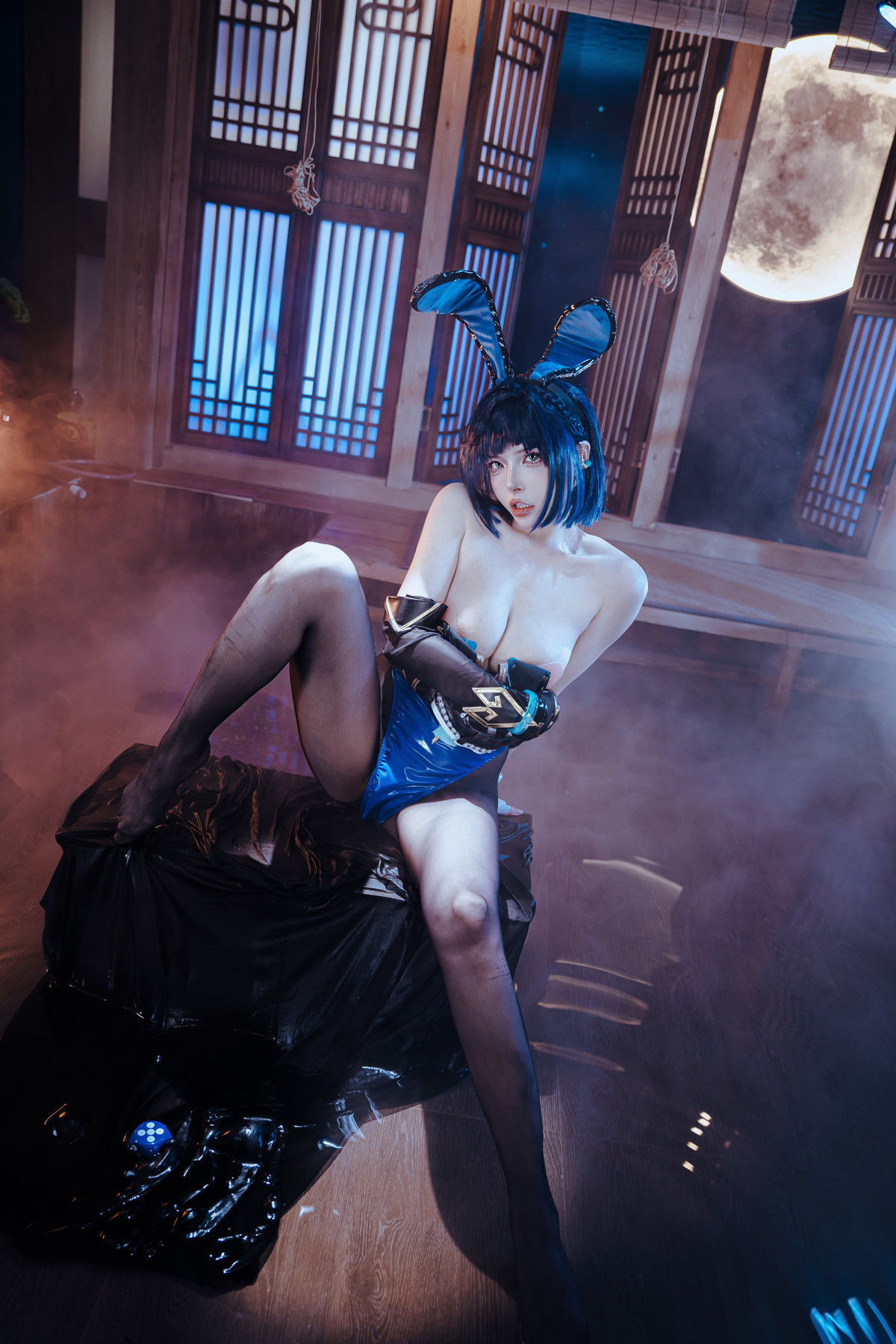 Cosplay 夏小秋秋秋 夜兰 兔女郎 Set.01 40
