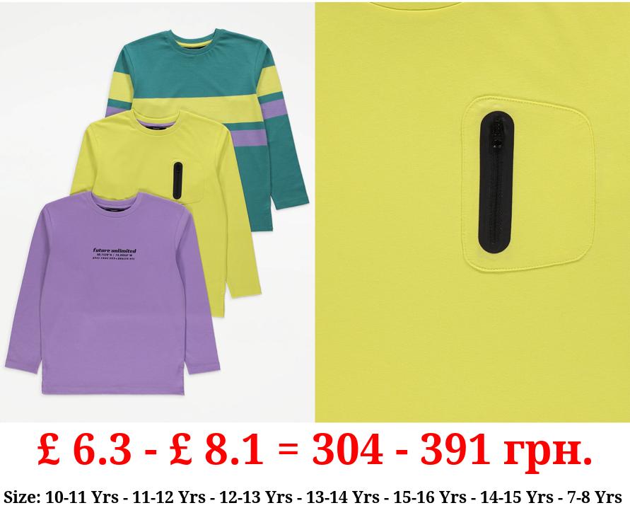 Future Unlimited Long Sleeve Tops 3 Pack