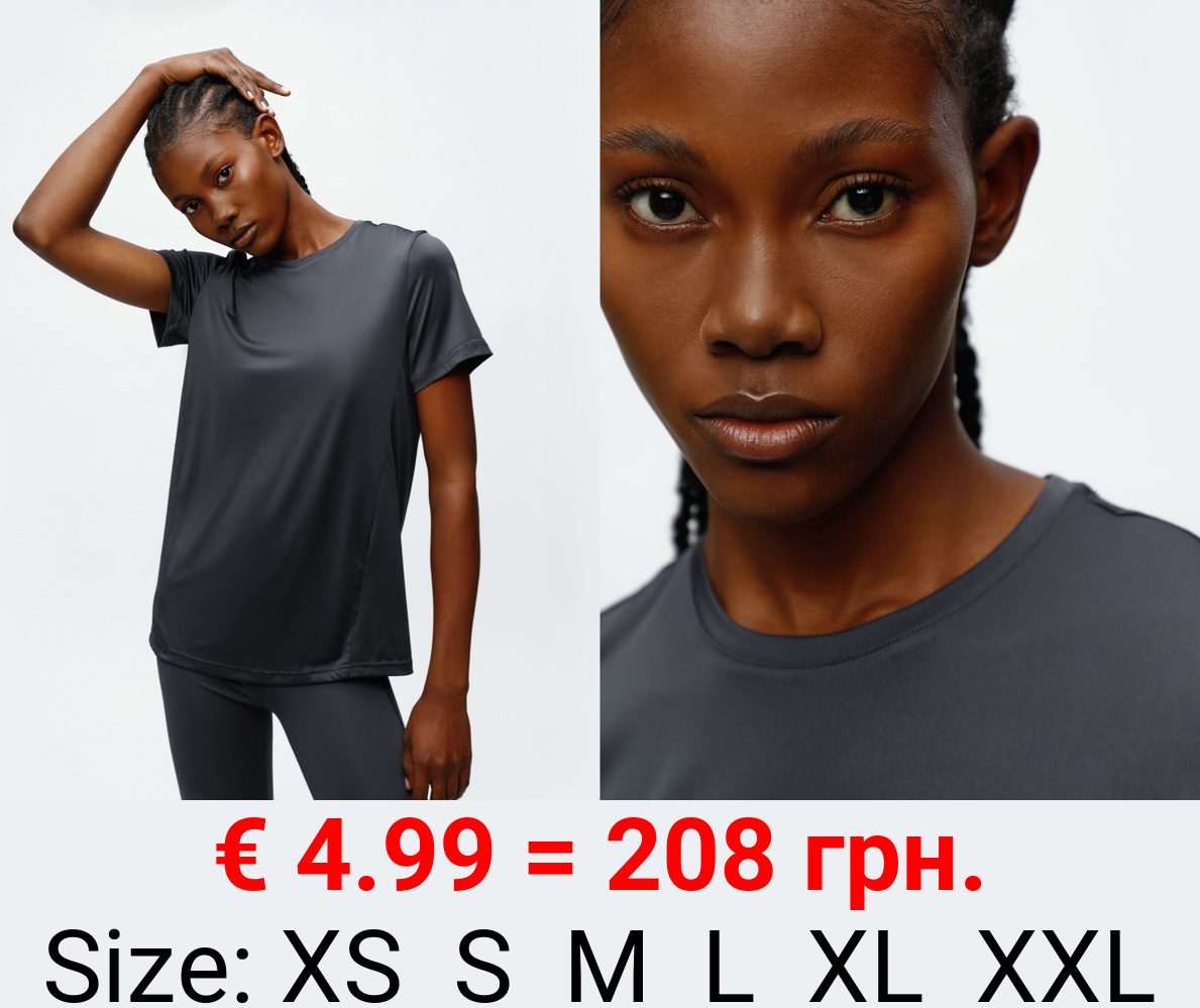 Basic short sleeve sports T-shirt