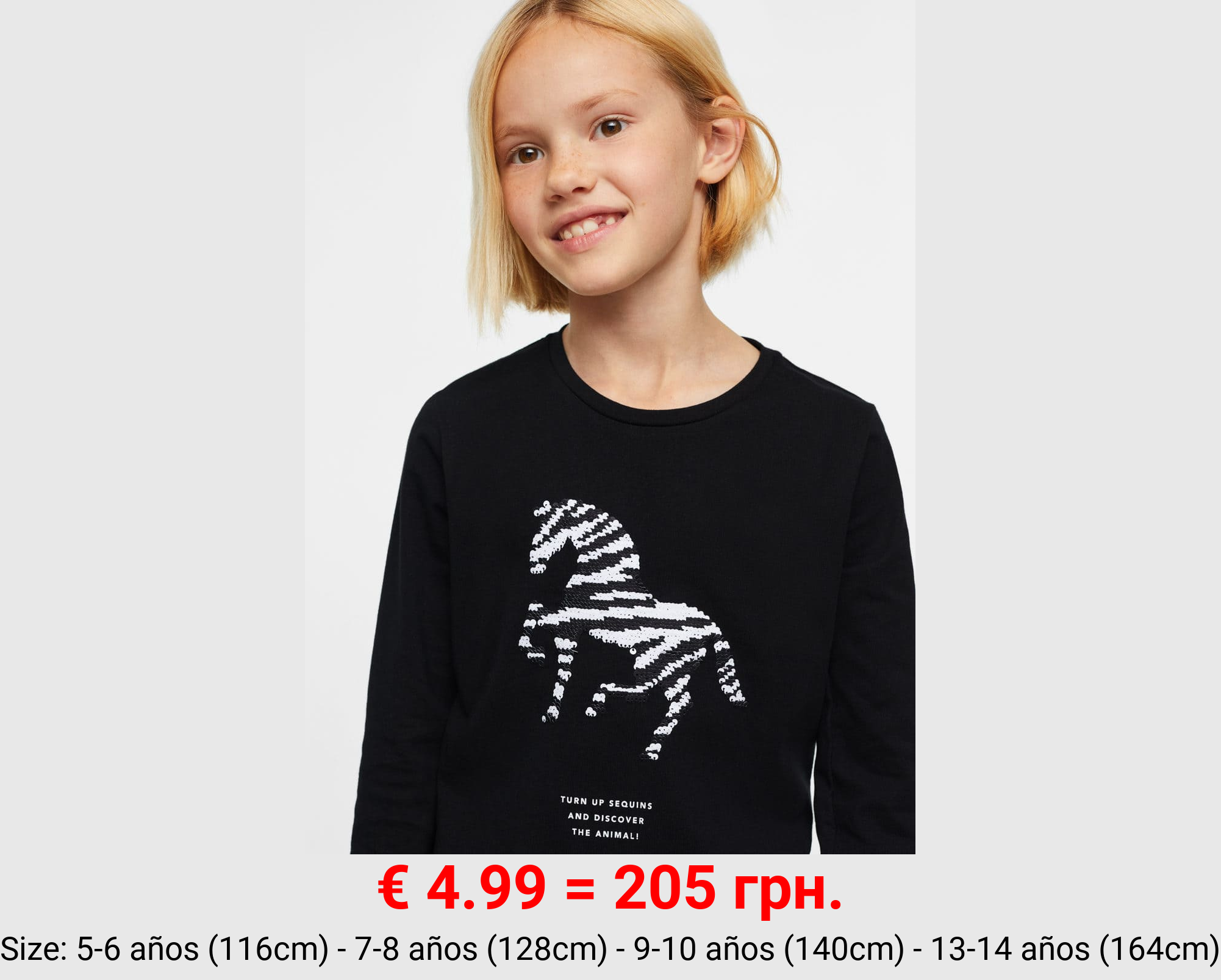 Camiseta lentejuelas reversibles