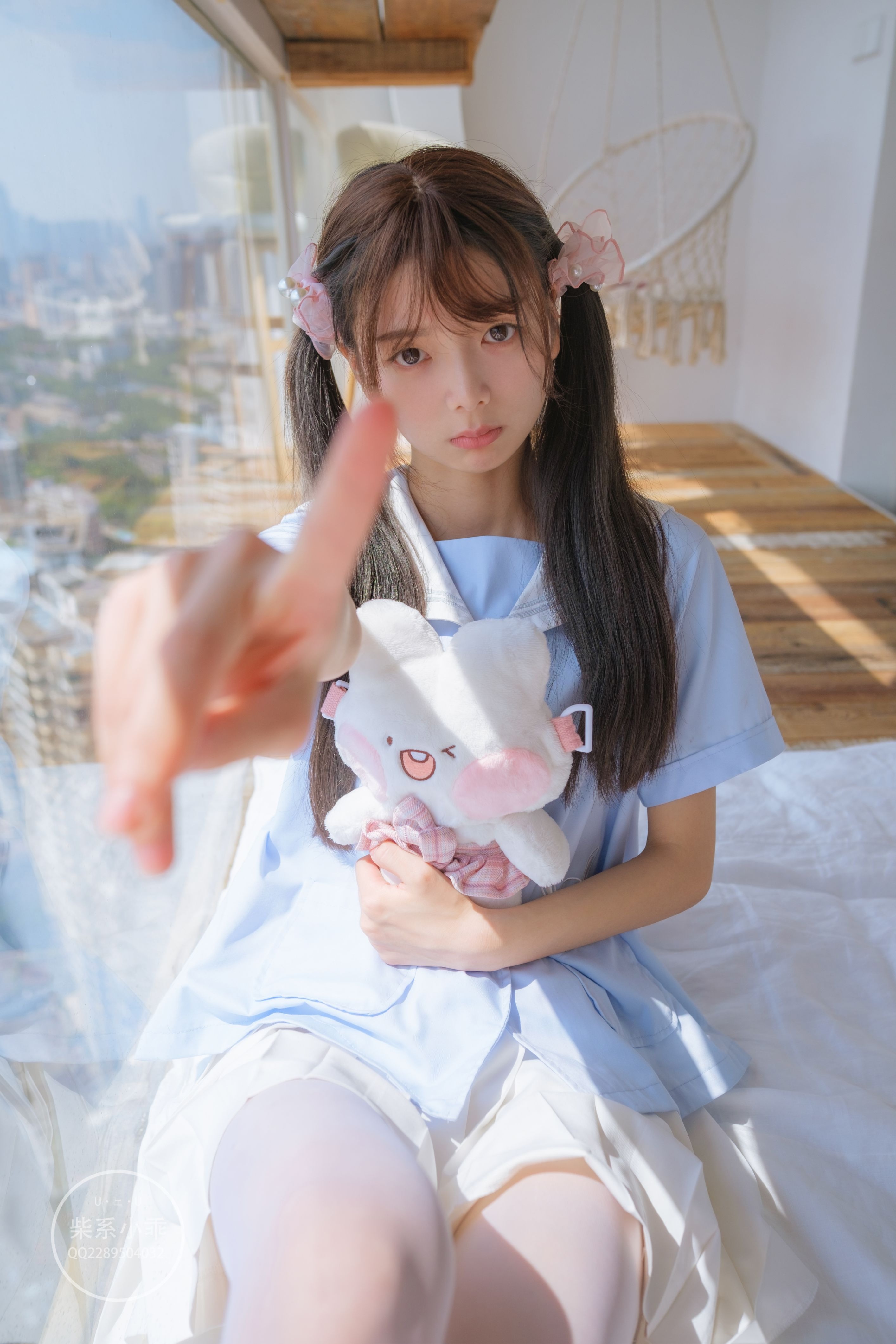稚乖画册 - NO.01 晴空01 白丝双马尾jk [79P-600MB] 73