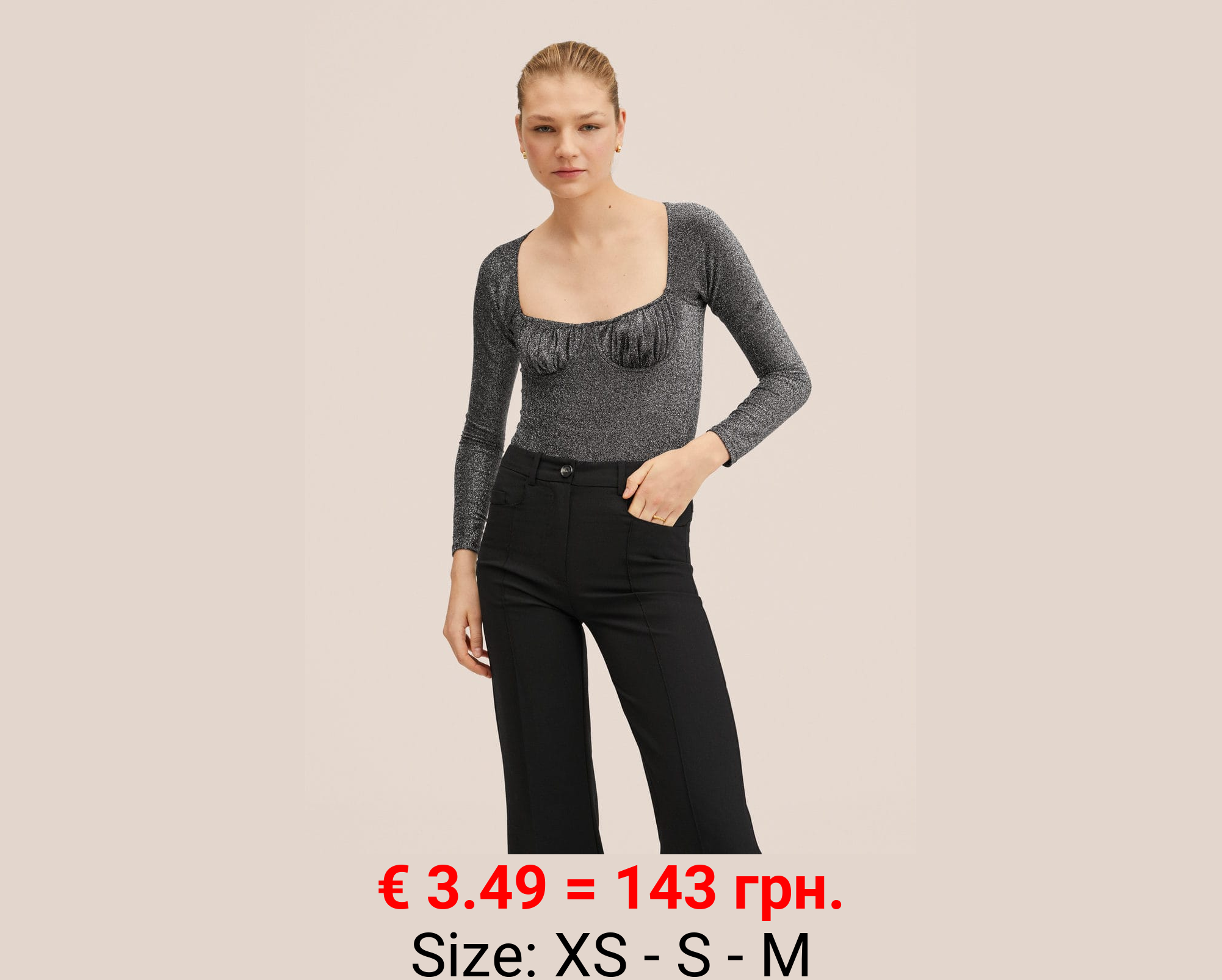 Body lúrex efecto bra