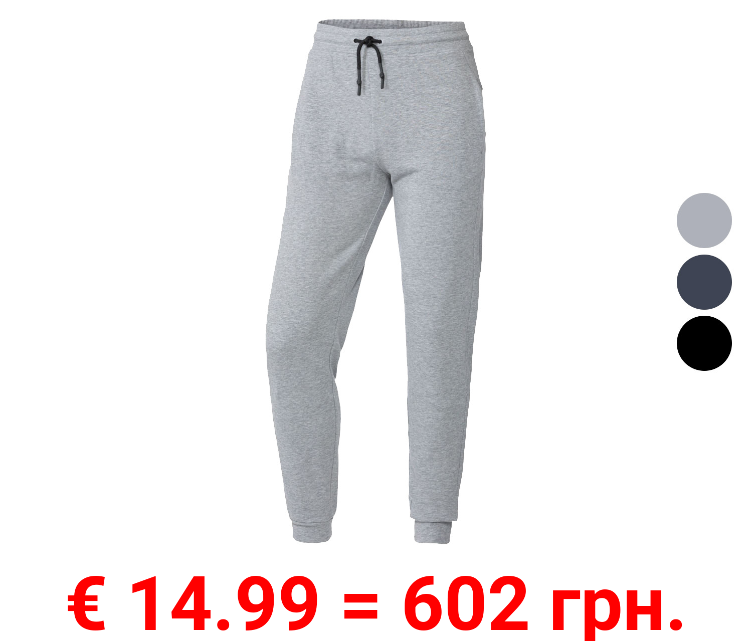 CRIVIT Herren Sweathose mit Bündchen am Beinabschluss