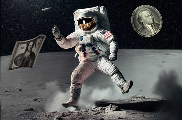 Полёт США на Луну - это постановка для отмыва денег