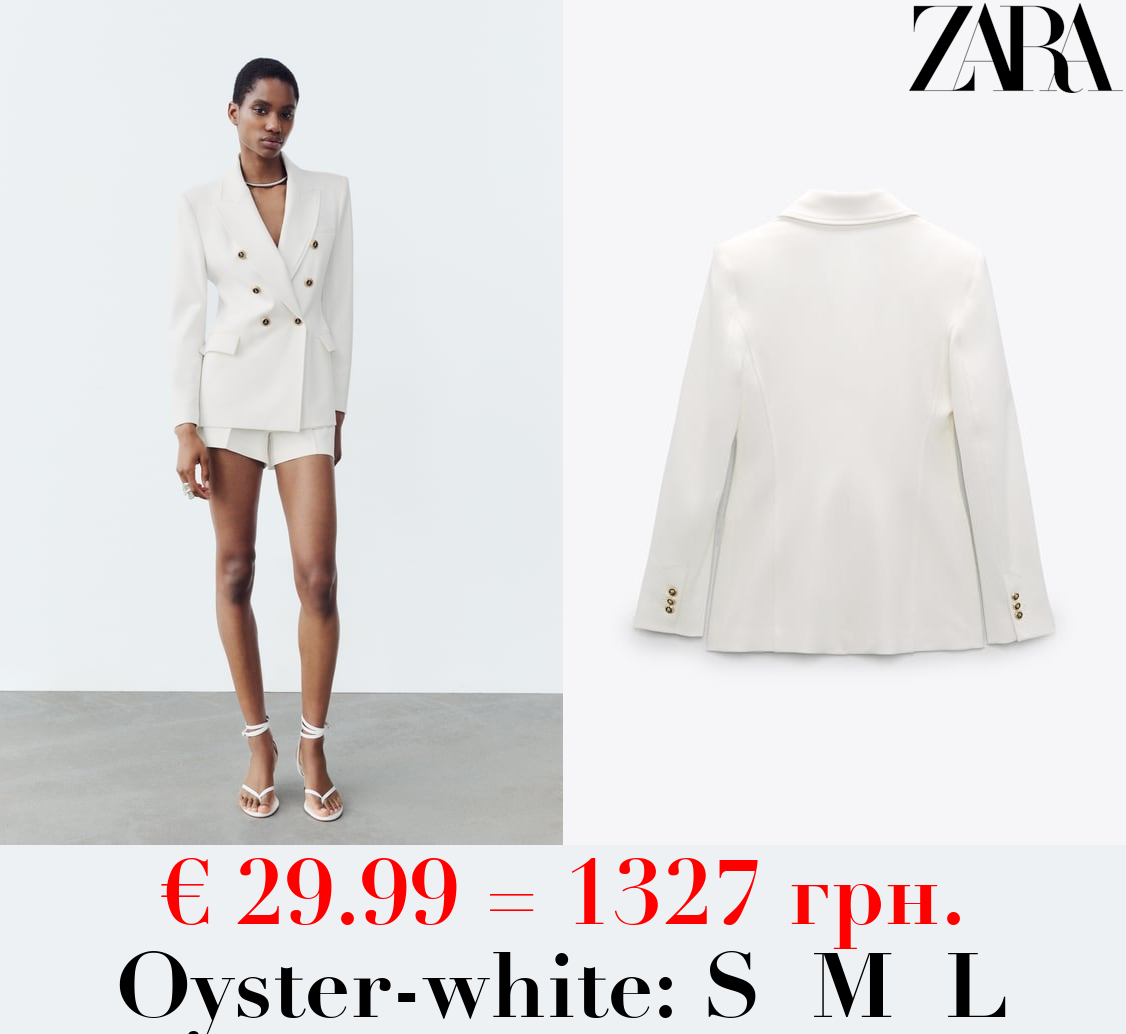 TAILORED DOUBLE-BREASTED BLAZER