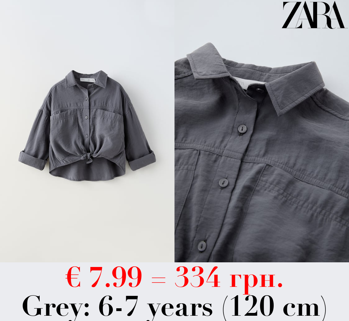 FLOWING SHIRT WITH KNOT