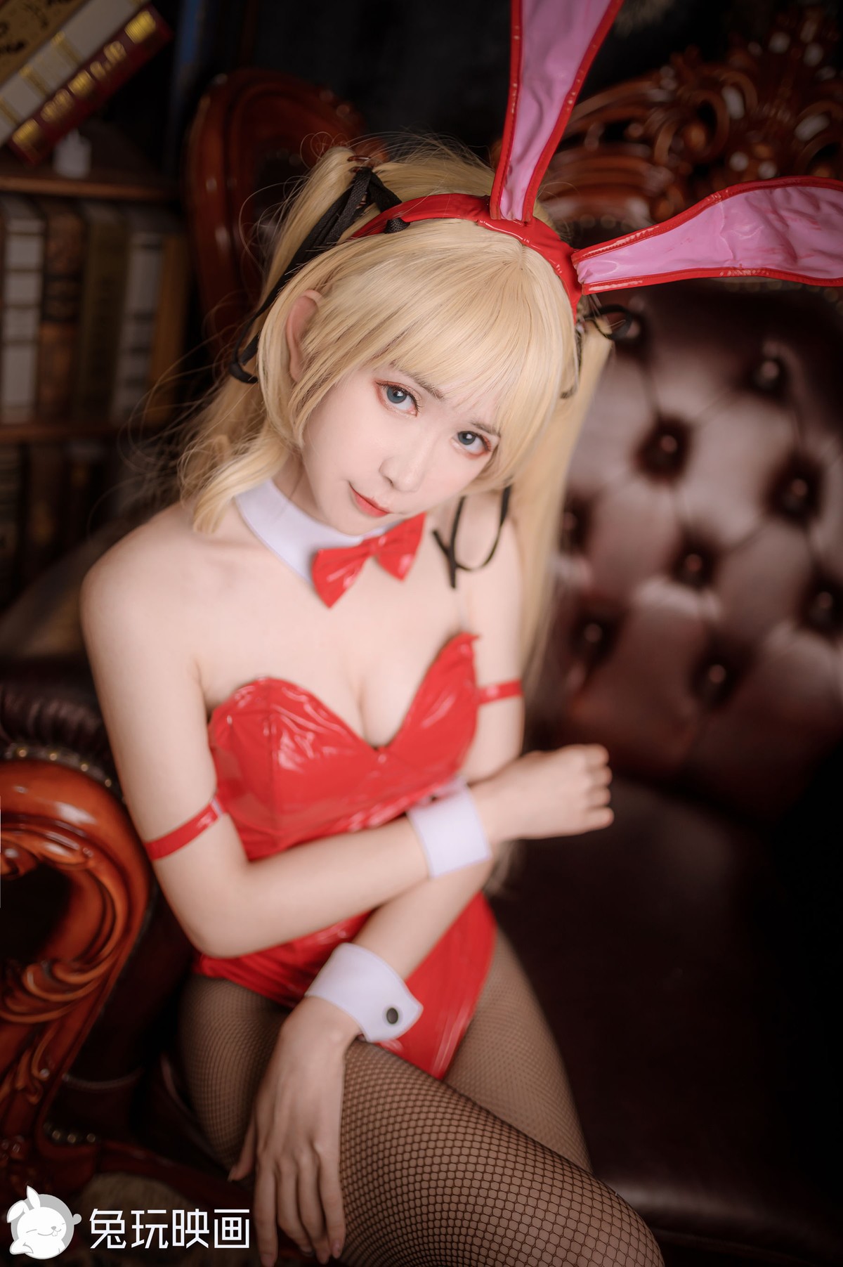 兔玩映画 Cosplay 兔女郎 红黑 39