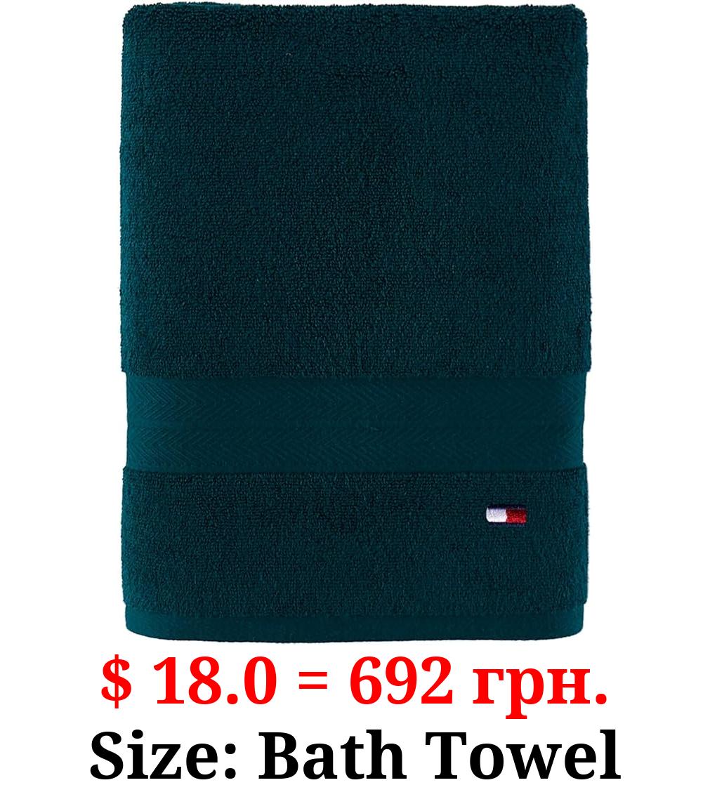 Tommy Hilfiger Modern American Solid Bath Towel, 30 X 54 Inches, 100% Cotton 574 GSM (Botanical Garde)