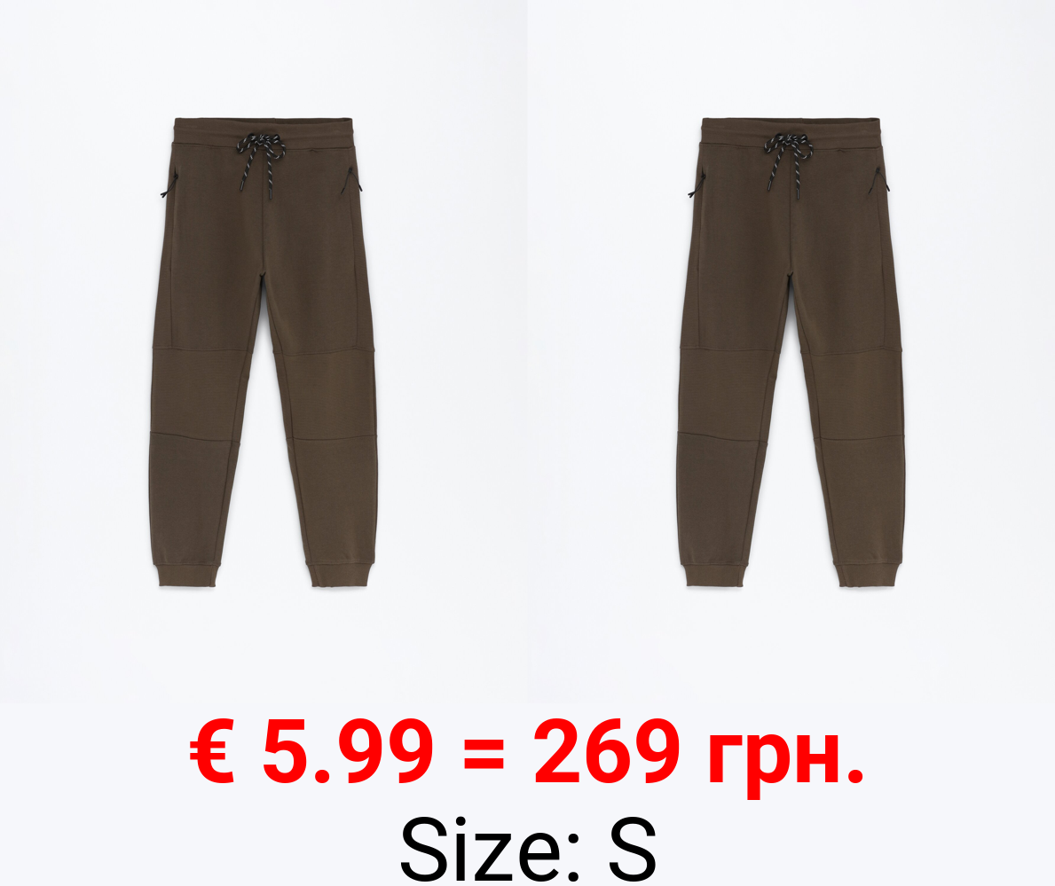Plush jogging trousers