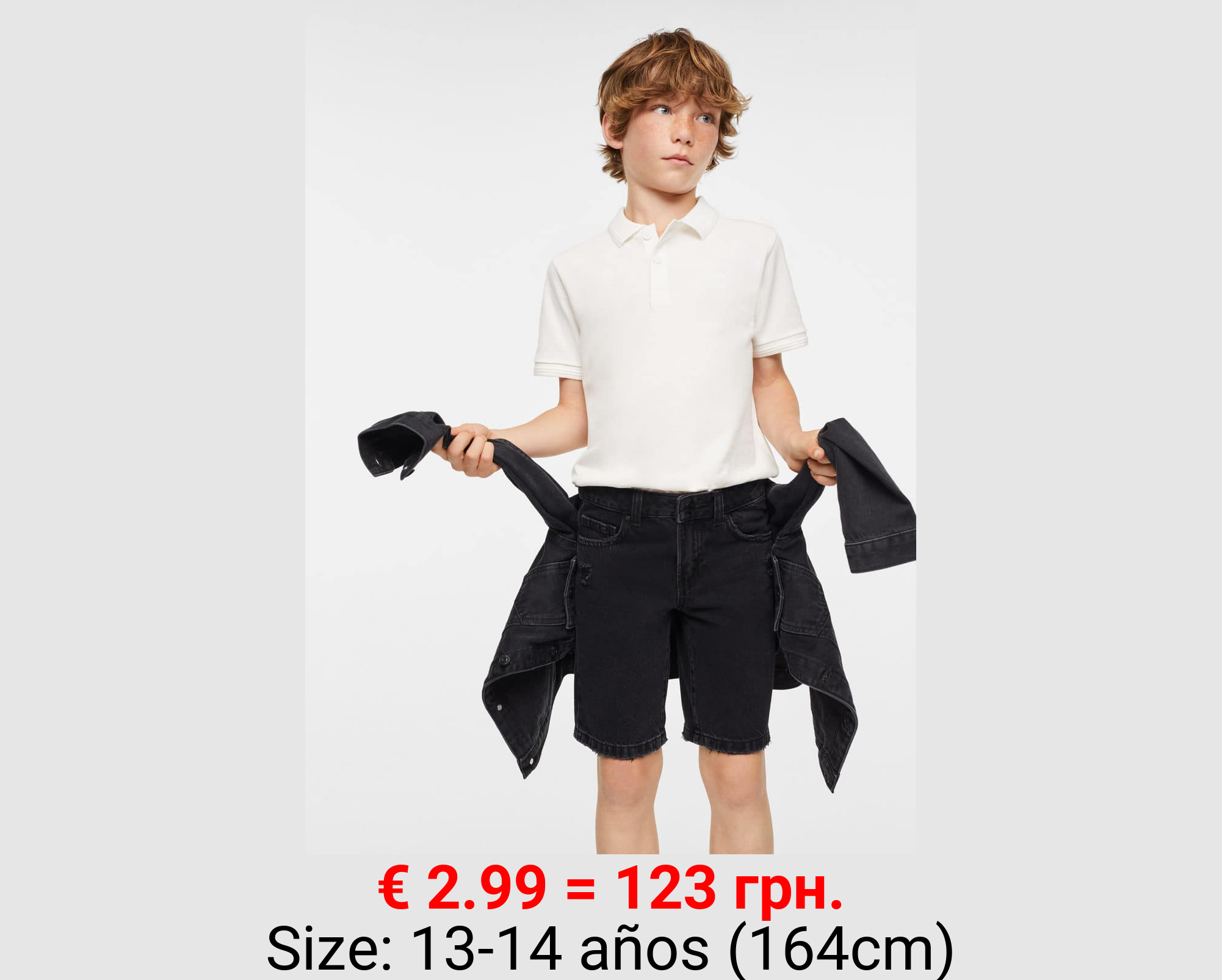 Bermudas denim rotos decorativos