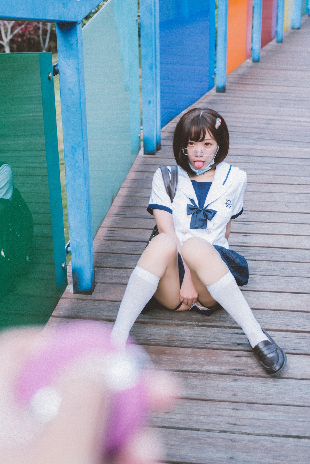 Cosplay 柒柒要乖哦 乐园JK 2
