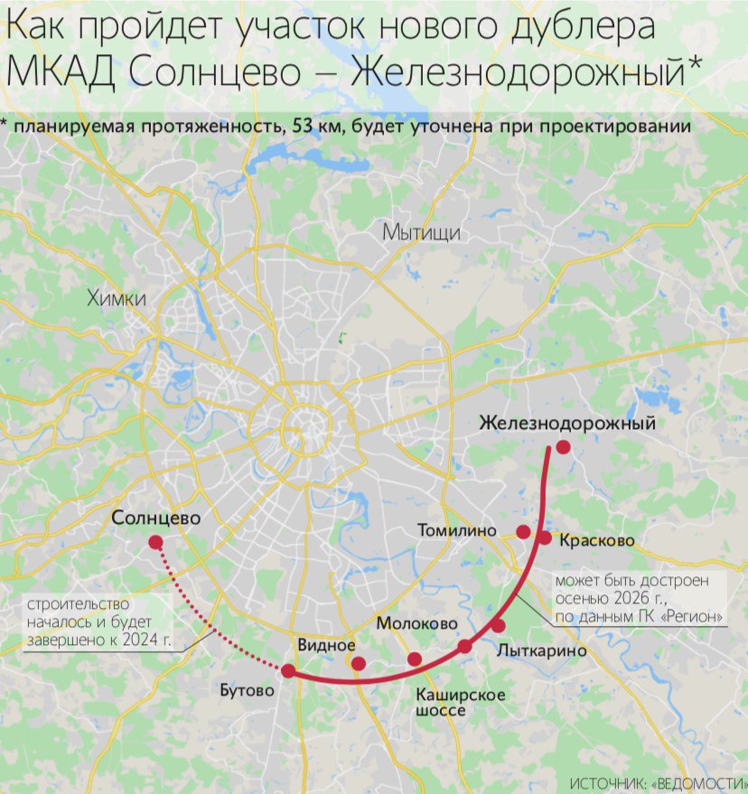 Карта рп свердловский московской области