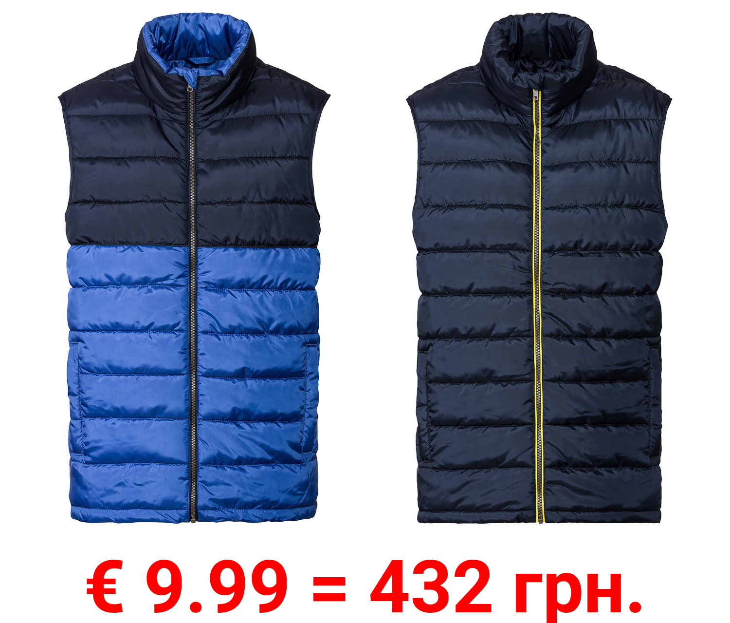 LIVERGY® Herren Steppweste mit Stehkragen