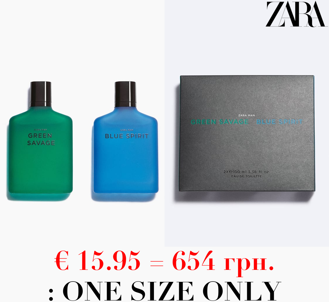 GREEN SAVAGE + BLUE SPIRIT EDT 100 ML / 3.38 oz