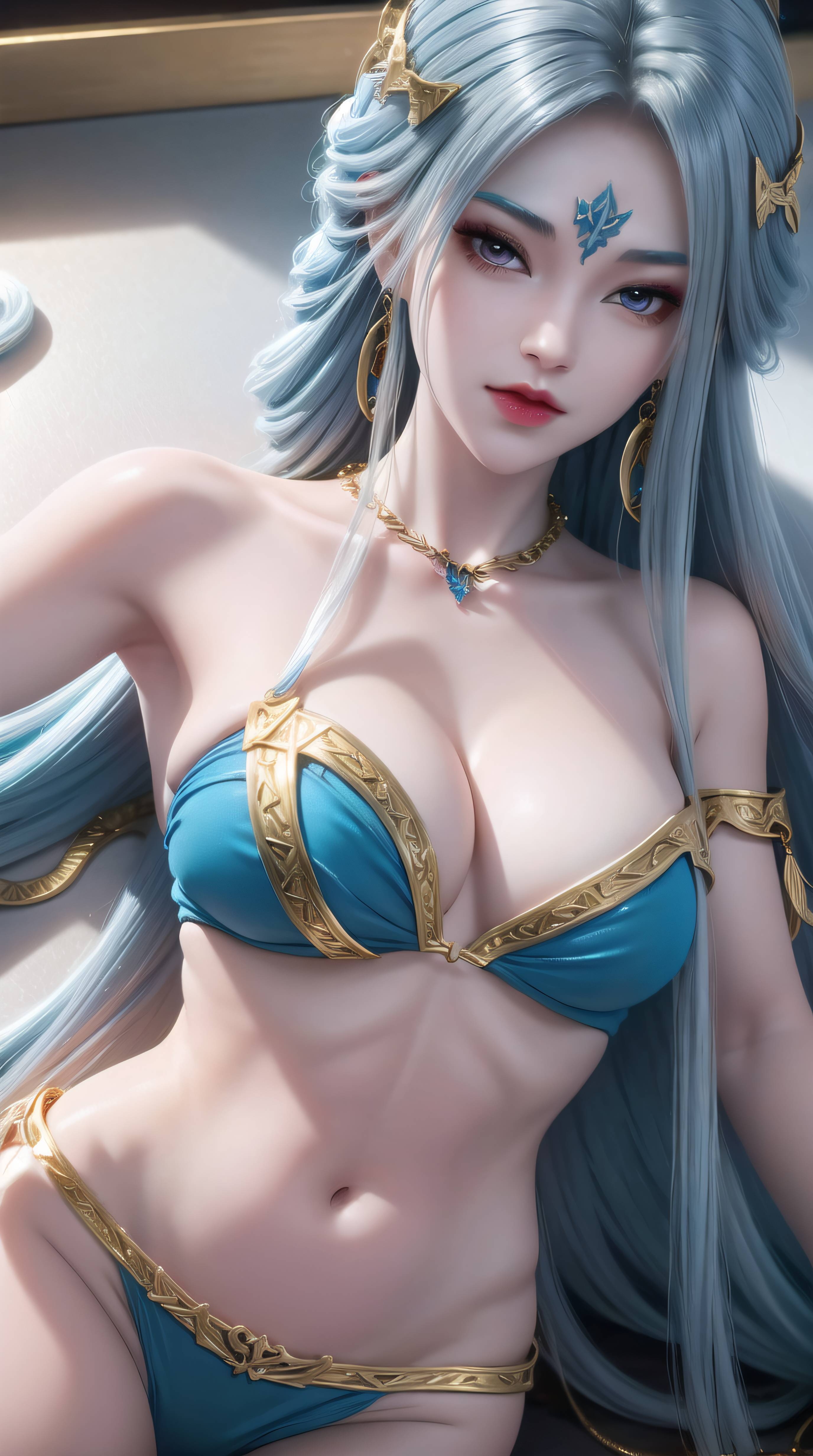 图片[39]-眷思量-奉眠 蓝色比基尼-六色网