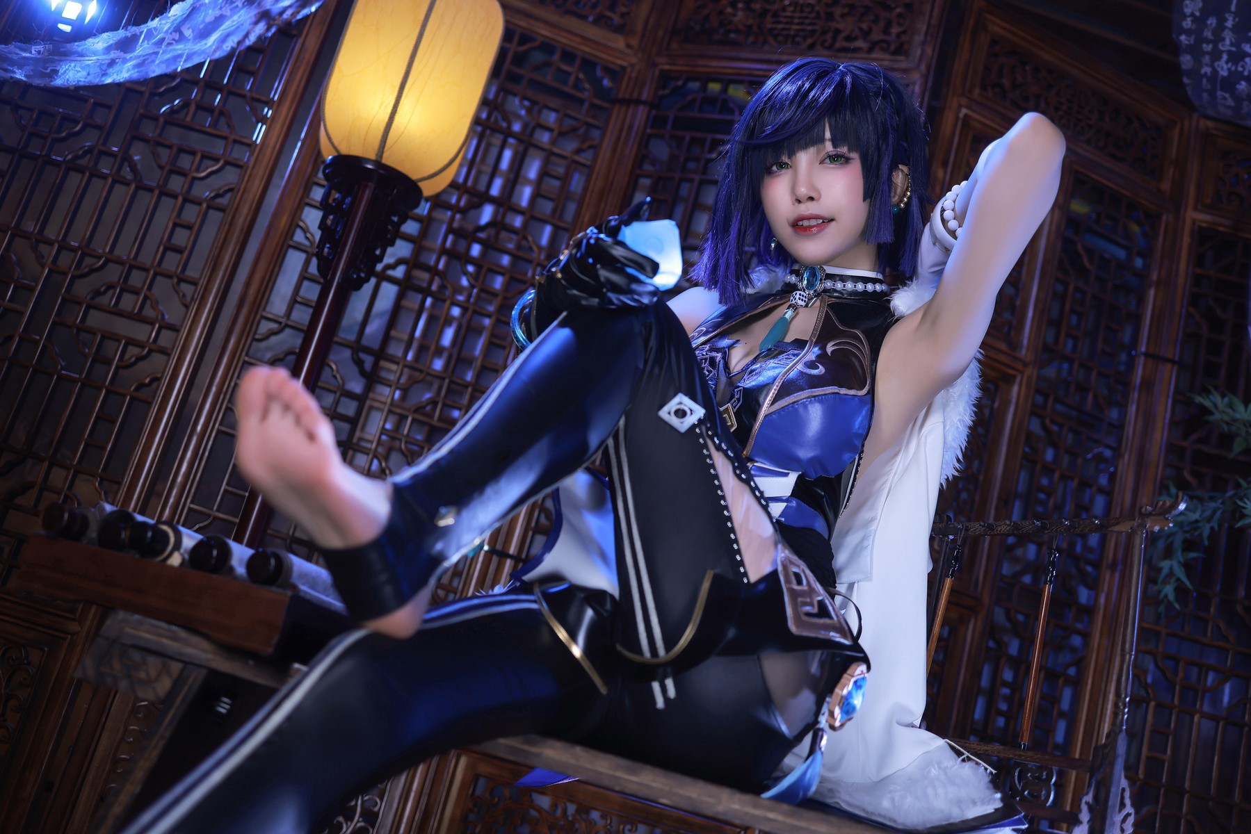 水淼aqua Cosplay 夜兰 Yelan 17