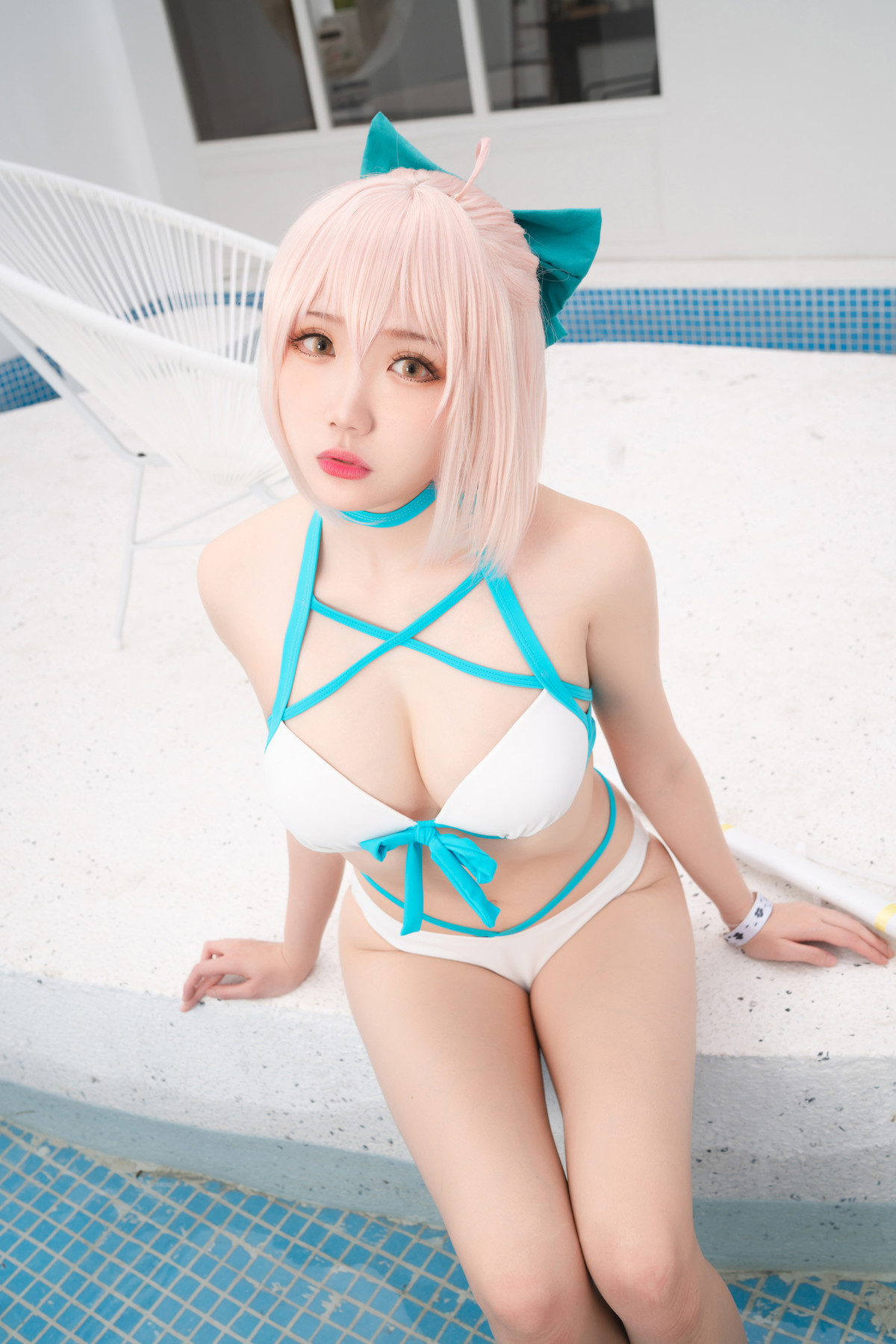 Cosplay 瓜希酱 总司水着满破 9