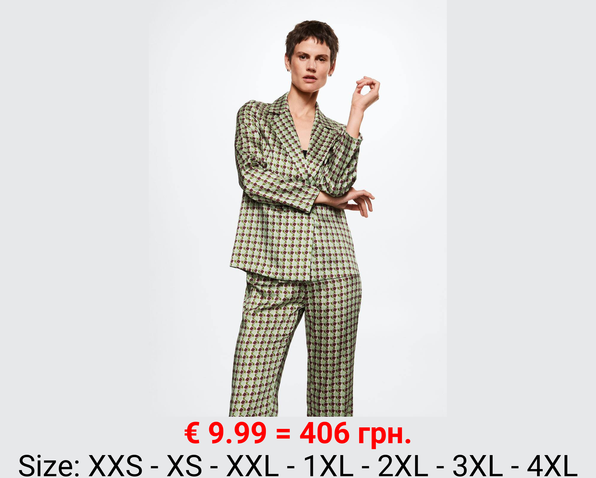 Camisa satinada estampada