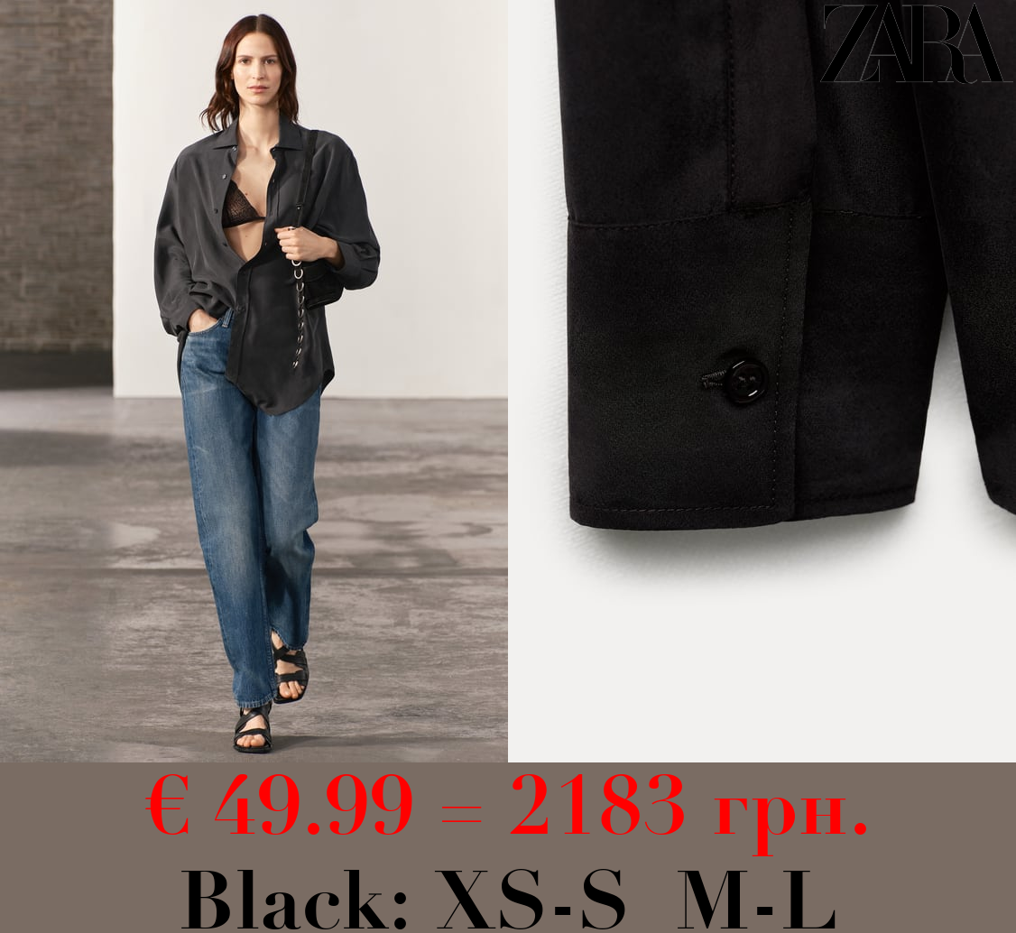 ZW COLLECTION 100% SILK SHIRT