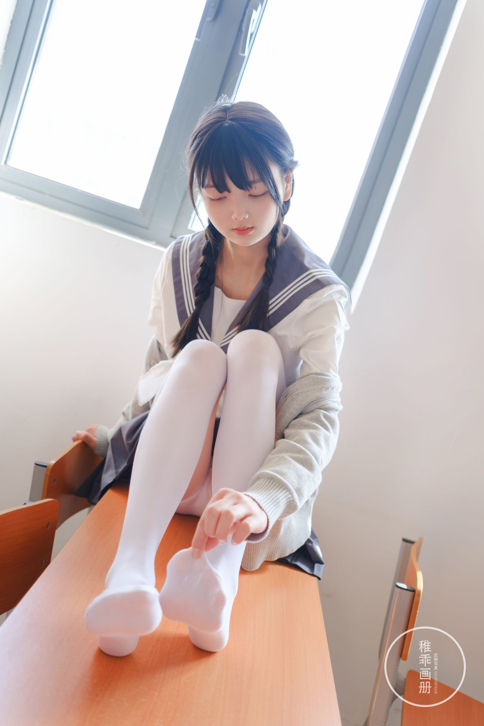 稚乖画册 - NO.05 晴空03 双马尾jk [71P1V-0.99GB] 10