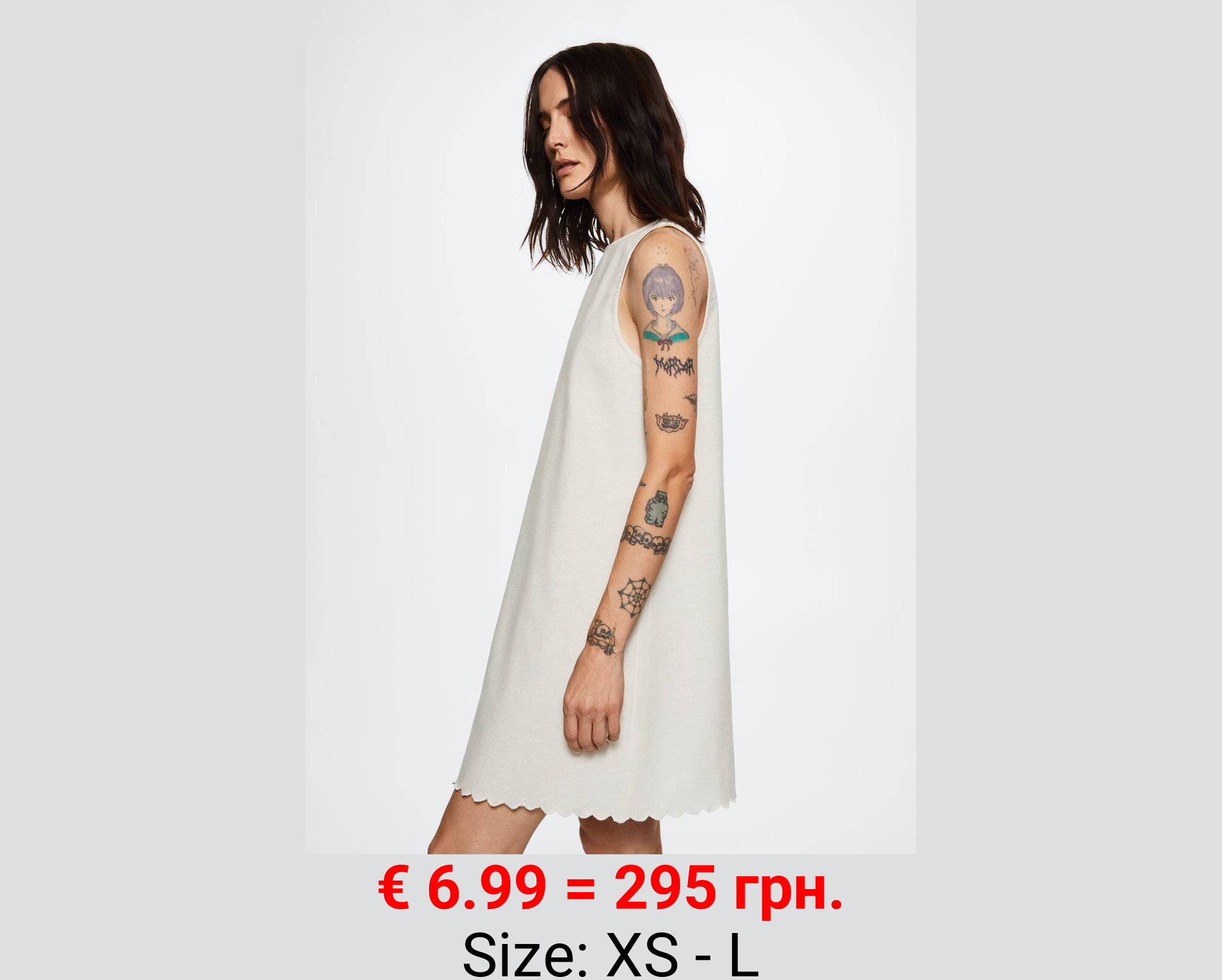 Vestido algodón lino