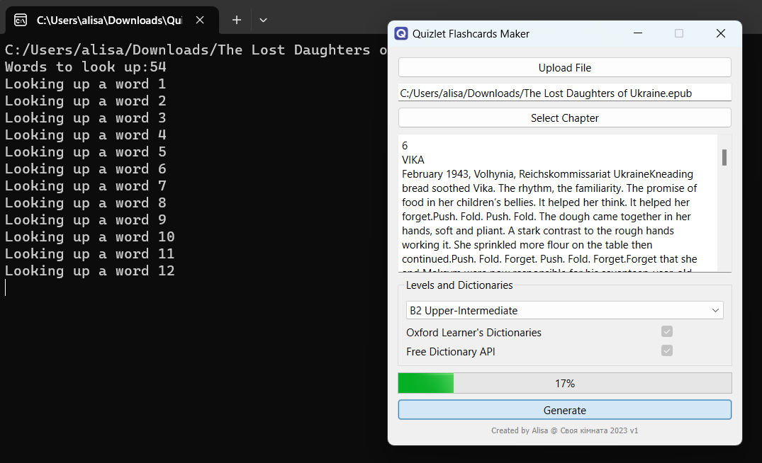 Quizlet Flashcards Maker v1 – Telegraph