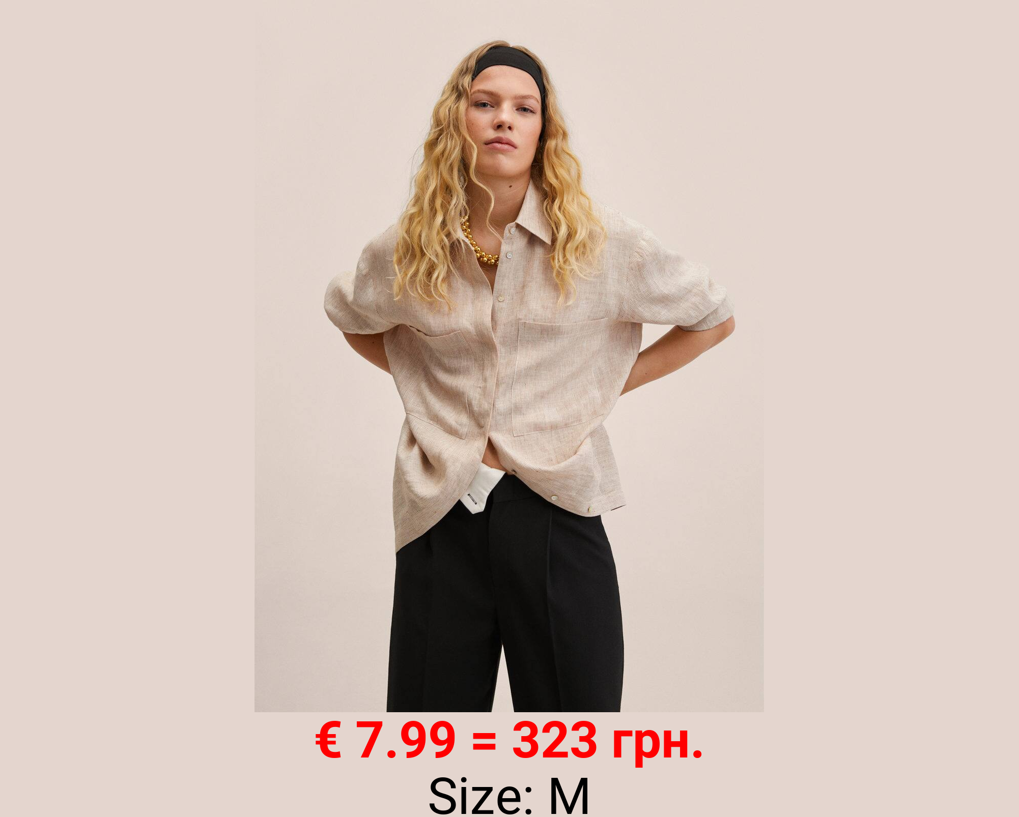 Camisa lino oversize