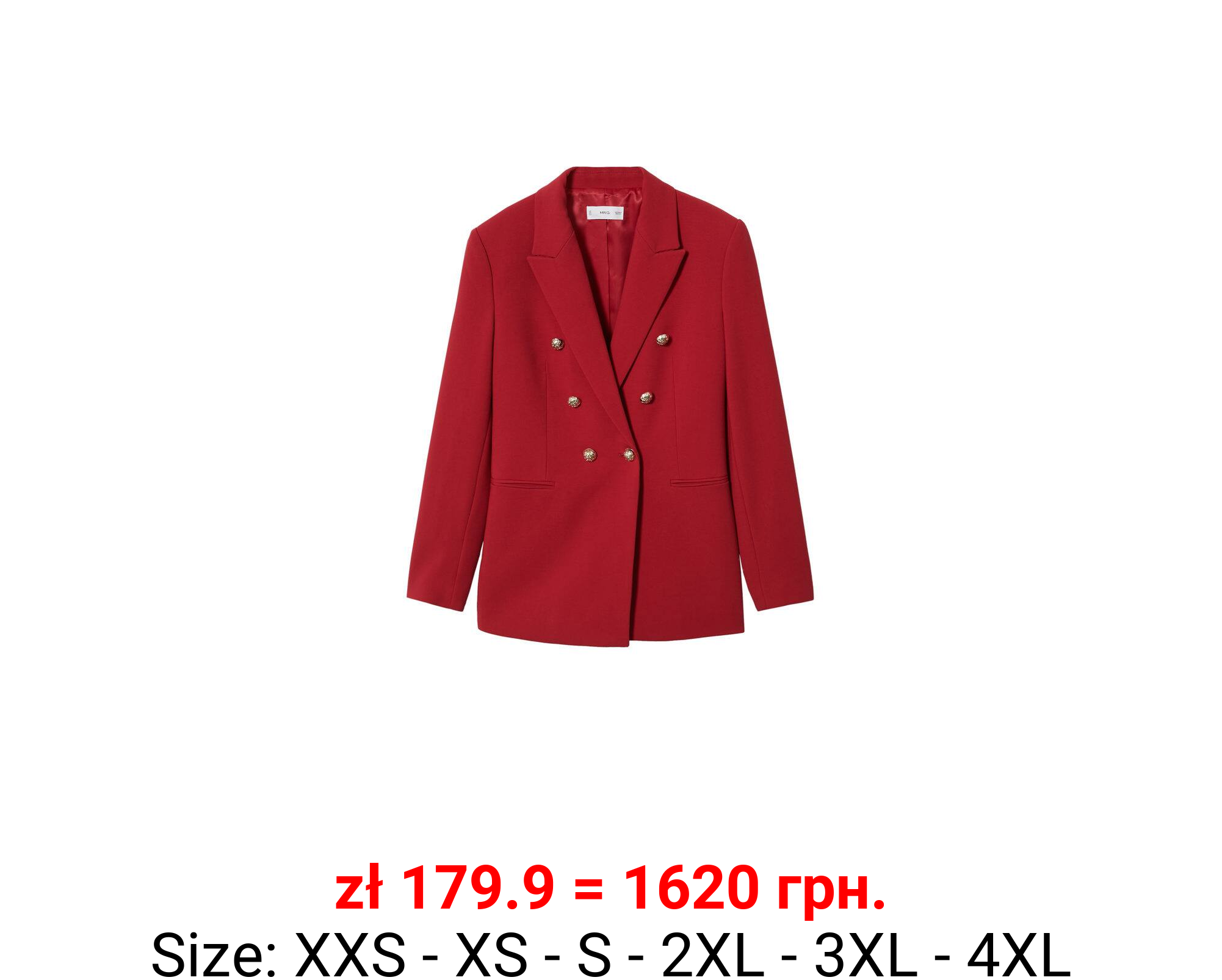 Americana doble botonadura