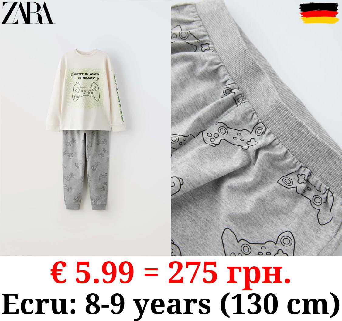 6-14 YEARS/ CONSOLE CONTROLLER PRINT PYJAMAS