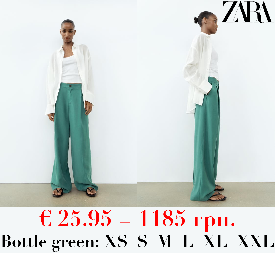 LOOSE-FITTING DARTED TROUSERS