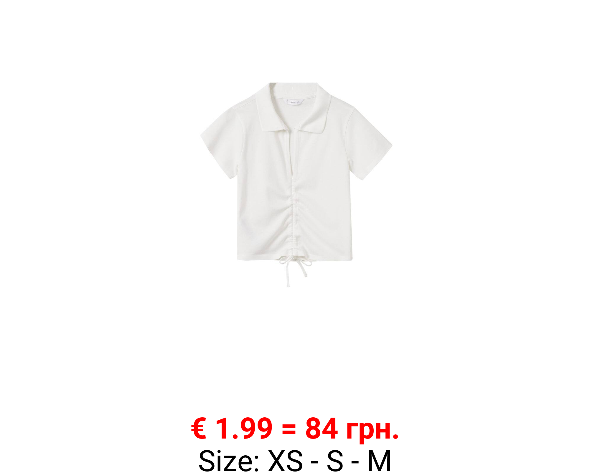 Polo fruncido algodón