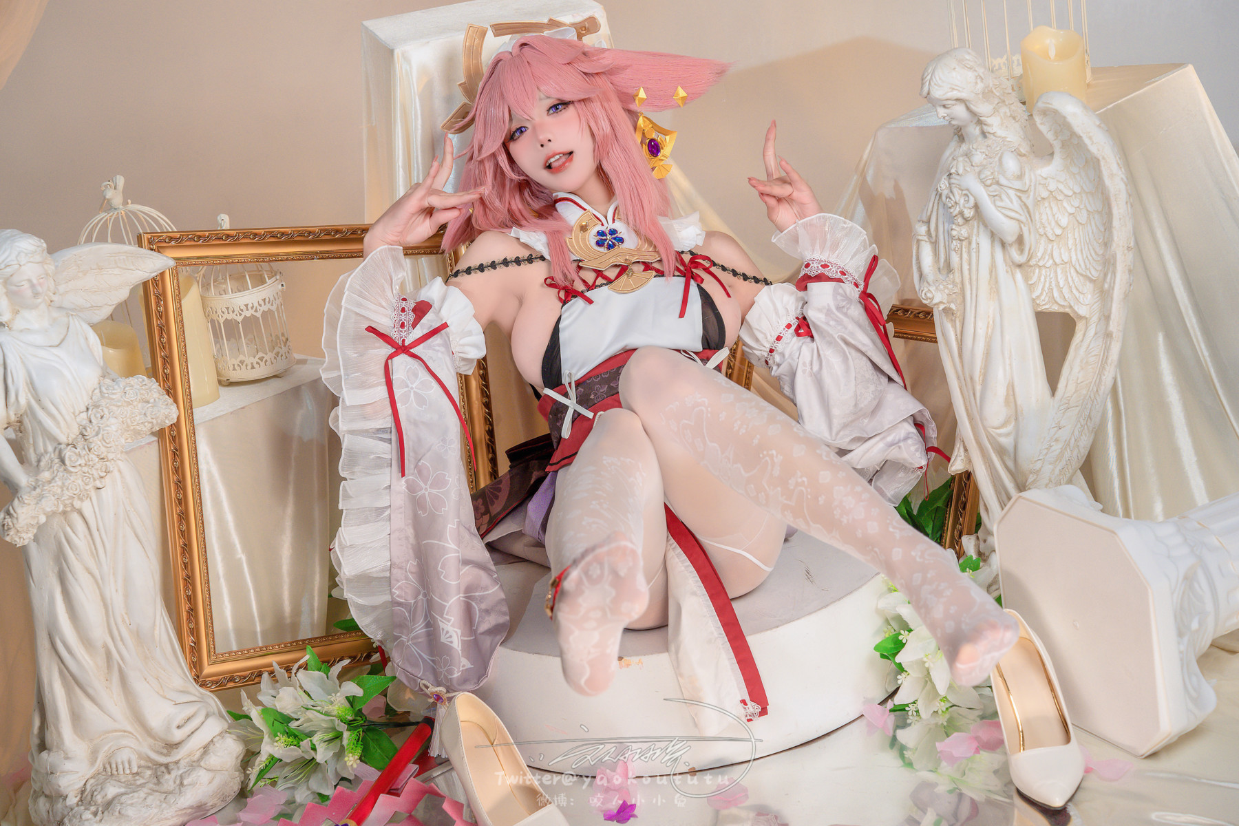 Cosplay 黏黏团子兔 春江水暖 神子贺岁 Set.01 30