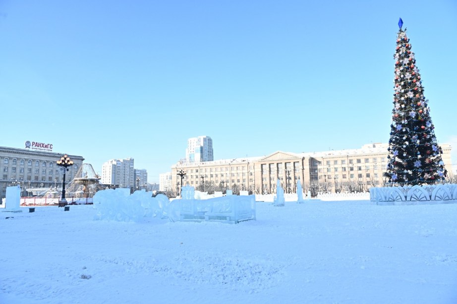 В новогодние праздники пл. Ленина станет точкой притяжения города Хабаровска